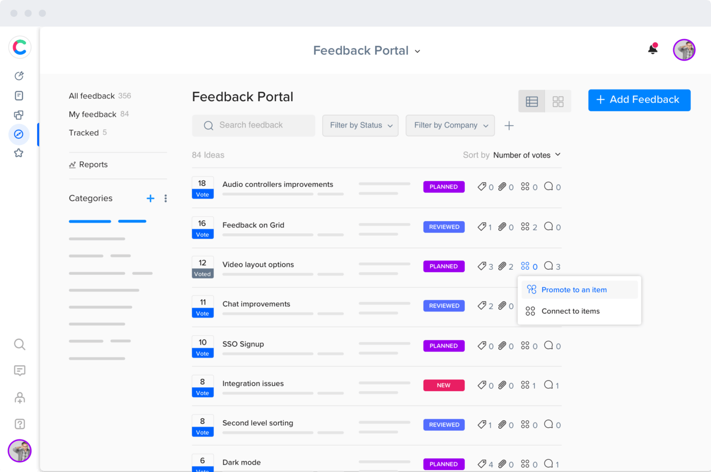 Feedback portal craft.io feedback portal image